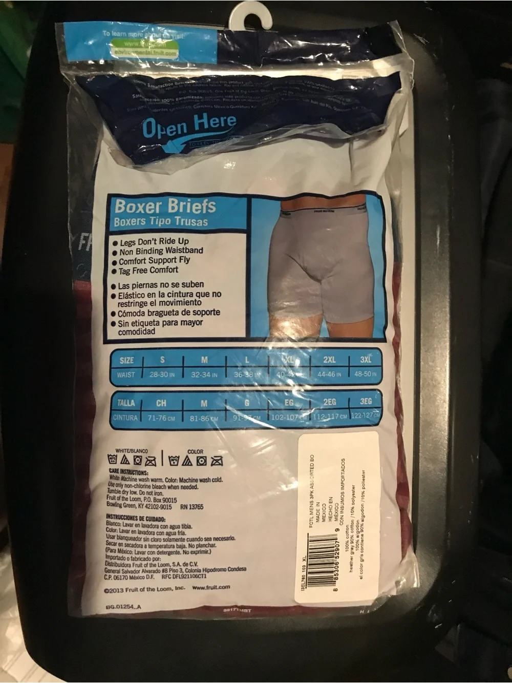 Fruit of the Loom Secure Fit Leg & Fly Boxers XL